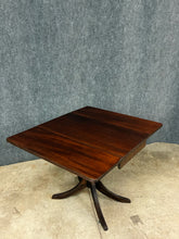Load image into Gallery viewer, Vintage Mahogany Duncan Phyfe Style Drop-Leaf Pedestal Table