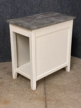 Load image into Gallery viewer, Grey/White Side Table with Power Outlet