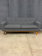 Load image into Gallery viewer, Dark Grey Upholstered Sofa