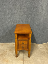 Load image into Gallery viewer, Oak Side Table with Drawer
