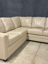Load image into Gallery viewer, Palliser Corissa Cream Leather Sectional Sofa