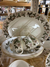 Load image into Gallery viewer, Wedgwood Gold Trim Fruit Bone China White Dinnerware set