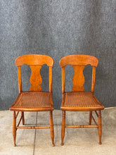 Load image into Gallery viewer, Pair of Antique Cane Seat Chairs