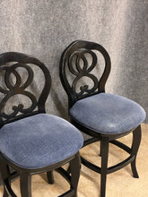 Load image into Gallery viewer, Pair of Hammary Swivel Counter Stools with Upholstered Seats
