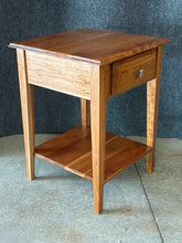 Load image into Gallery viewer, Handmade Cherry Side Table with 1 Drawer