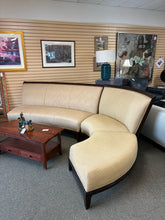 Load image into Gallery viewer, Schnadig 3 Piece Curved Sectional Sofa with Ottoman