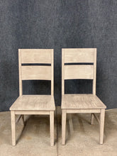 Load image into Gallery viewer, Pair of Pier 1 Imports Rustic Farmhouse Dining Chairs