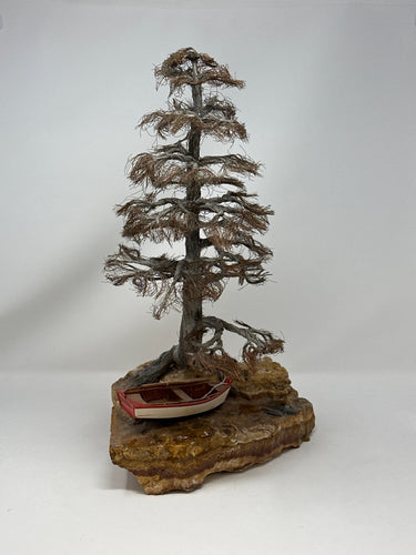 Copper Tree Sculpture
