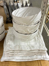 Load image into Gallery viewer, Ceramic 18 Piece White Dinnerware set