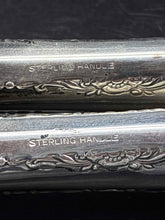 Load image into Gallery viewer, Wood Sterling Silver 2 Piece Serving utensils