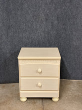 Load image into Gallery viewer, Cream 2-Drawer Nightstand
