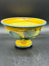 Load image into Gallery viewer, Hand-Painted Art Pottery Pedestal Bowl