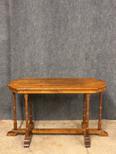 Load image into Gallery viewer, Vintage Oak Double Pedestal Sofa Table