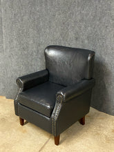 Load image into Gallery viewer, Hulala Home Navy Nailhead Accent Chair