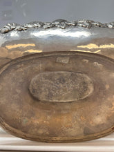 Load image into Gallery viewer, Silverplate Centerpiece Bowl With Fruit &amp; Floral Repousse Decoration