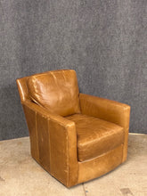 Load image into Gallery viewer, CR Laine Murphey Tan Leather Swivel Chair