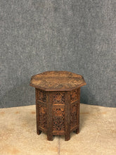 Load image into Gallery viewer, Anglo-Indian Style Carved Octagonal Accent Table