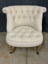 Load image into Gallery viewer, Restoration Hardware Tufted Club Chair