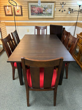 Load image into Gallery viewer, Ethan Allen Horizons 9-Piece Walnut Finish Dining Set with 2 Leaves