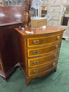 Thomasville Banded Mahogany 4 Drawer Nightstand