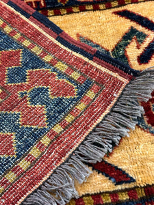 Oversize Hand-Knotted Persian Heriz Rug