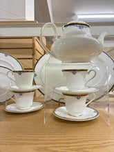 Load image into Gallery viewer, Royal Doulton Gold Trim Bone China White Dinnerware set