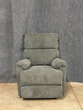 Load image into Gallery viewer, Grey Power Upholstered Recliner with USB