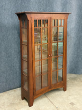Load image into Gallery viewer, Ethan Allen Arts &amp; Crafts Solid Cherry Wood Display Cabinet