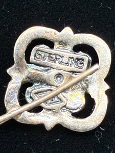 Judith Jack Sterling Silver Marcasite Pierced Earrings