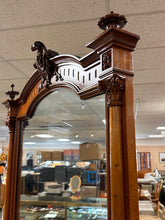 Load image into Gallery viewer, Antique Birdseye Maple Marble-Top Dresser w/ Mirror &amp; Carved Details