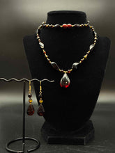 Load image into Gallery viewer, 3 Piece Pierced Amber Jewelry set