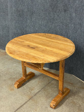 Load image into Gallery viewer, Rustic Pine Round Trestle Dining Table
