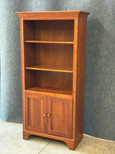 Load image into Gallery viewer, Brown Street Furniture Cherry Bookcase with Storage