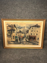 Load image into Gallery viewer, Rene-Maxime Choquet Original Watercolor - Framed Paris Cityscape