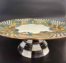Load image into Gallery viewer, Mackenzie-Childs Enamel Checkered Platter/Tray