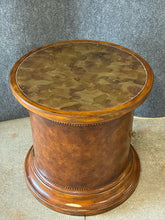 Load image into Gallery viewer, Barrel Form Accent Table with Storage