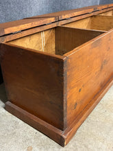 Load image into Gallery viewer, Primitive Pine Grain Storage Chest