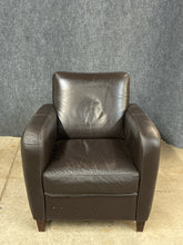 Load image into Gallery viewer, Brown Leather Arm Chair