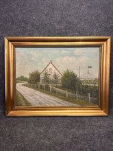 Load image into Gallery viewer, Cla. Nielsen 1922 Oil on Canvas - J.C.H. Pavilion &amp; Farmhouse