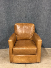 Load image into Gallery viewer, CR Laine Murphey Tan Leather Swivel Chair