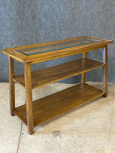 Load image into Gallery viewer, Three-Tiered Console Table with Beveled Glass Top