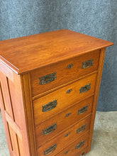 Load image into Gallery viewer, Vontage Oak 5-Drawer Tall Chest