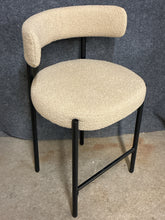 Load image into Gallery viewer, Set of 4 Cream Upholstered Counter Height Stools