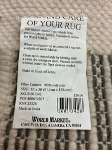 World Market Indoor/Outdoor Recycled Fiber Rug