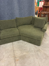 Load image into Gallery viewer, Green Upholstered Sectional