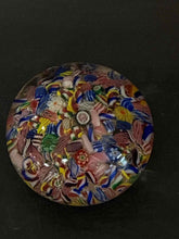 Load image into Gallery viewer, Glass Floral Multi-Color Paperweight