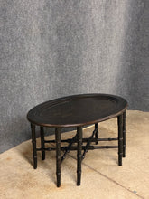 Load image into Gallery viewer, Ethan Allen Chinoiserie Style Oval Coffee Table