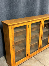 Load image into Gallery viewer, Oak Bookcase With 3 Glass Doors