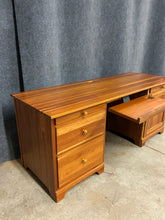 Load image into Gallery viewer, Solid Cherry Executive Desk with File Drawer &amp; Keyboard Tray
