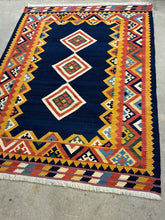 Load image into Gallery viewer, Persian Qashqa'i Handwoven Wool Kilim Rug